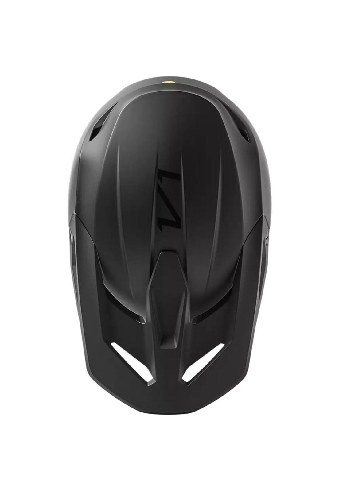 Casco Moto V1 Solid Negro Mate Fox-3