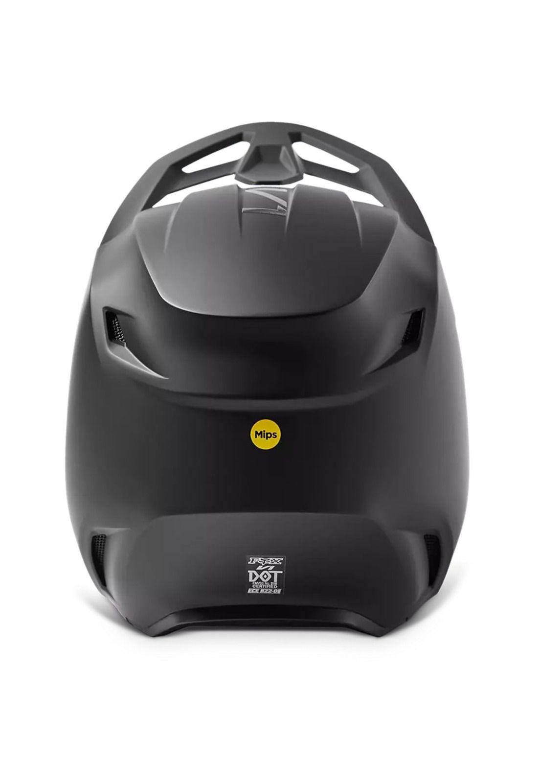Casco Moto V1 Solid Negro Mate Fox-5