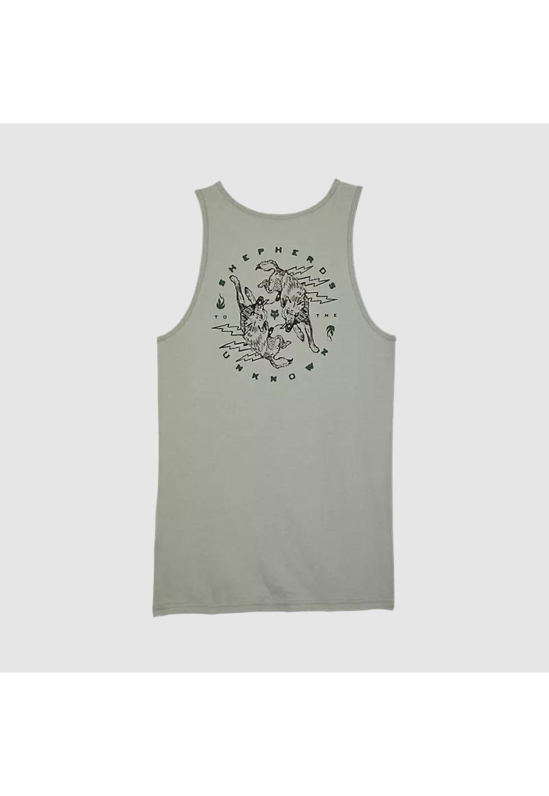 Polera Lifestyle Plague Premium Tank Gris Fox-2
