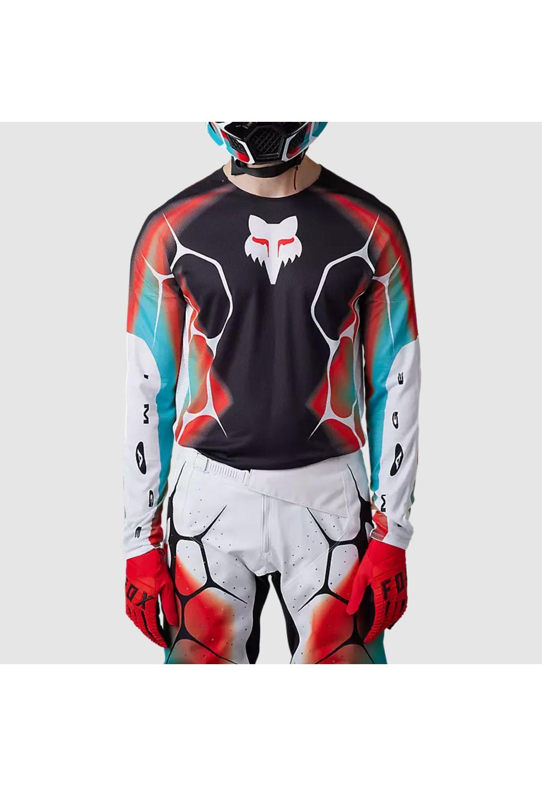 Polera Moto 360 Syz Negro/Blanco/Rojo Fox-1