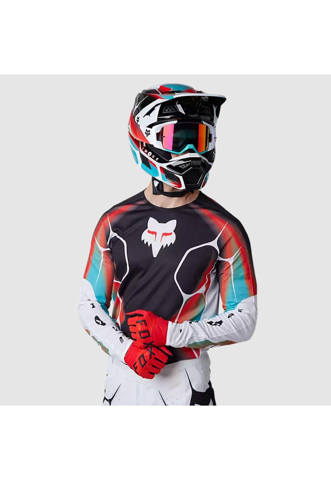 Polera Moto 360 Syz Negro/Blanco/Rojo Fox-3
