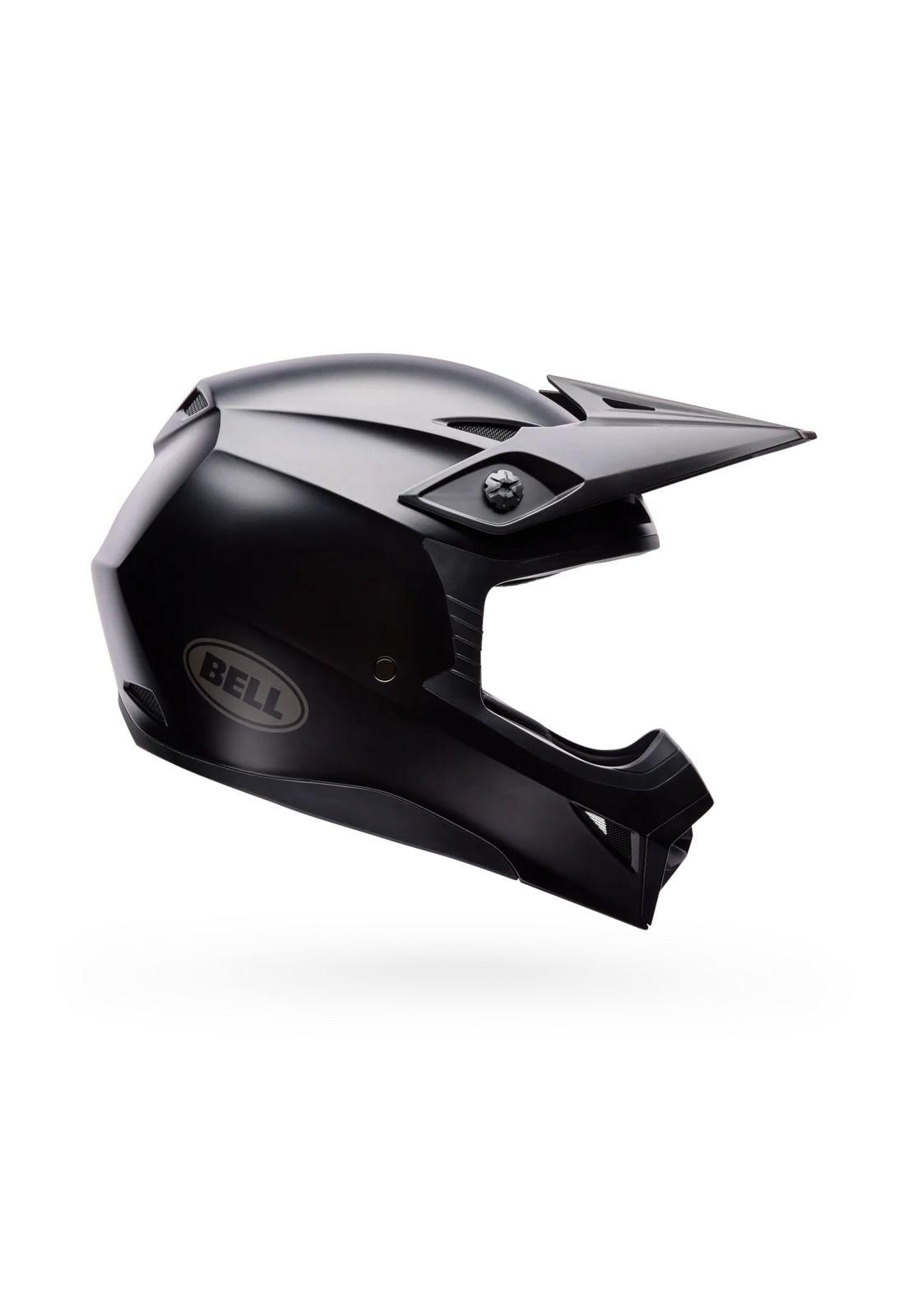 Casco Moto MX-10 Mips Solid Negro Mate Bell-0