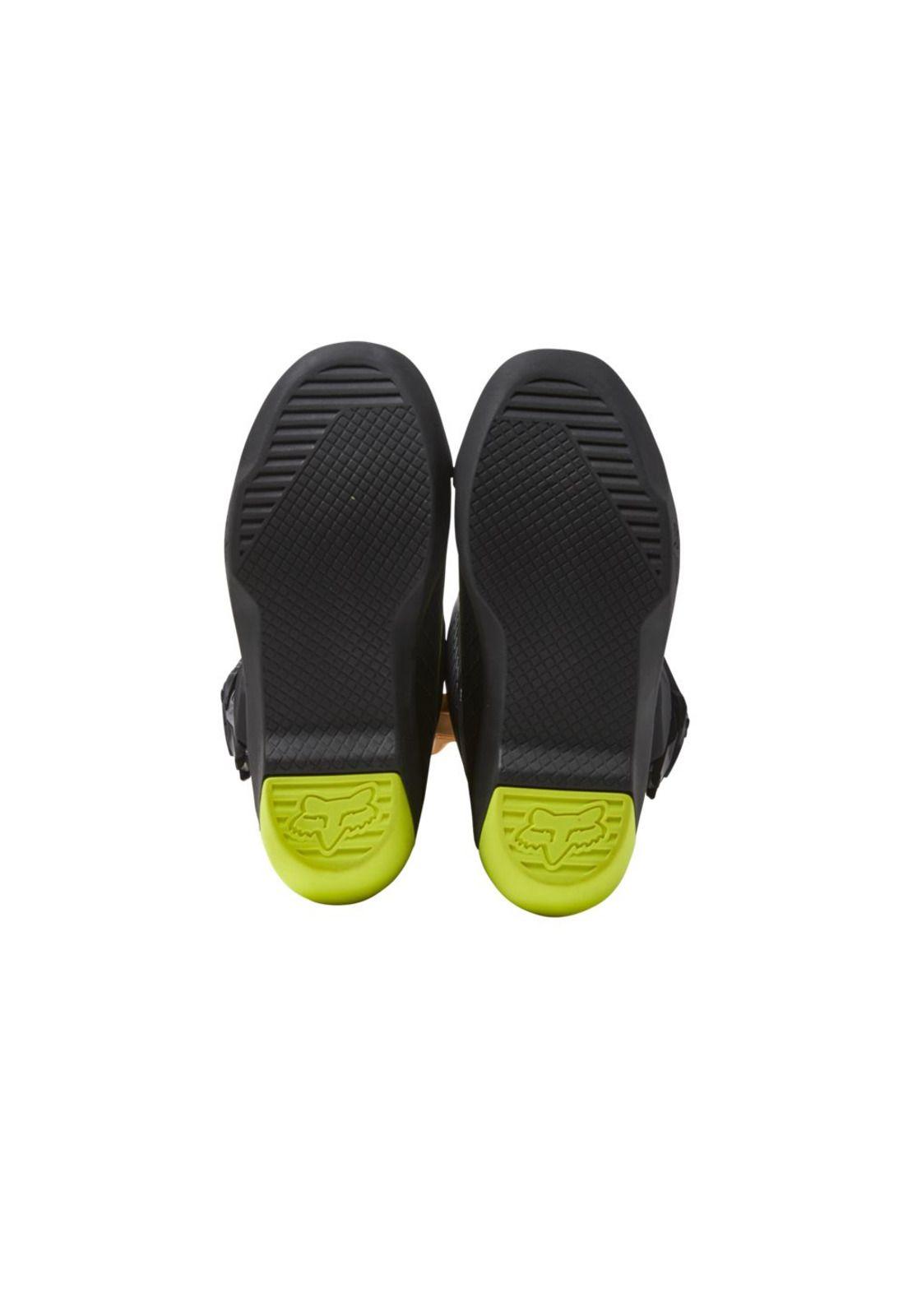 Botas Moto Niño Comp Amarillo Fox-4
