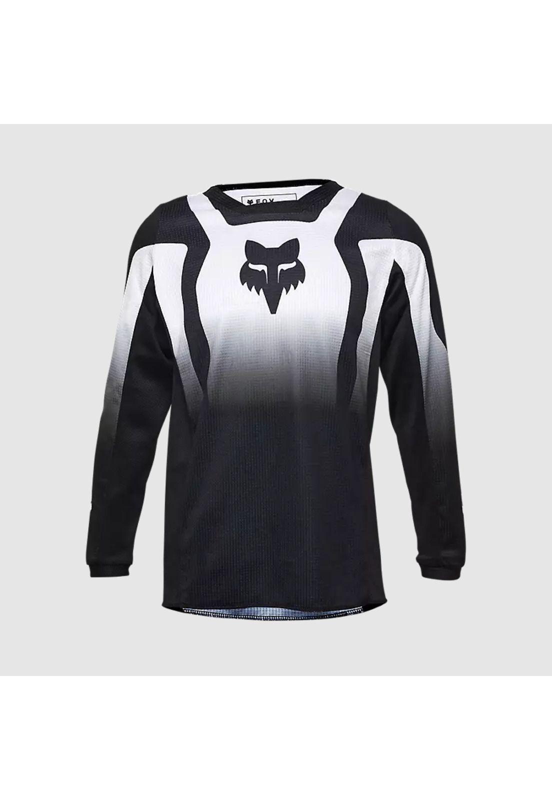 Polera Moto Niño 180 Lean Negro Fox-0