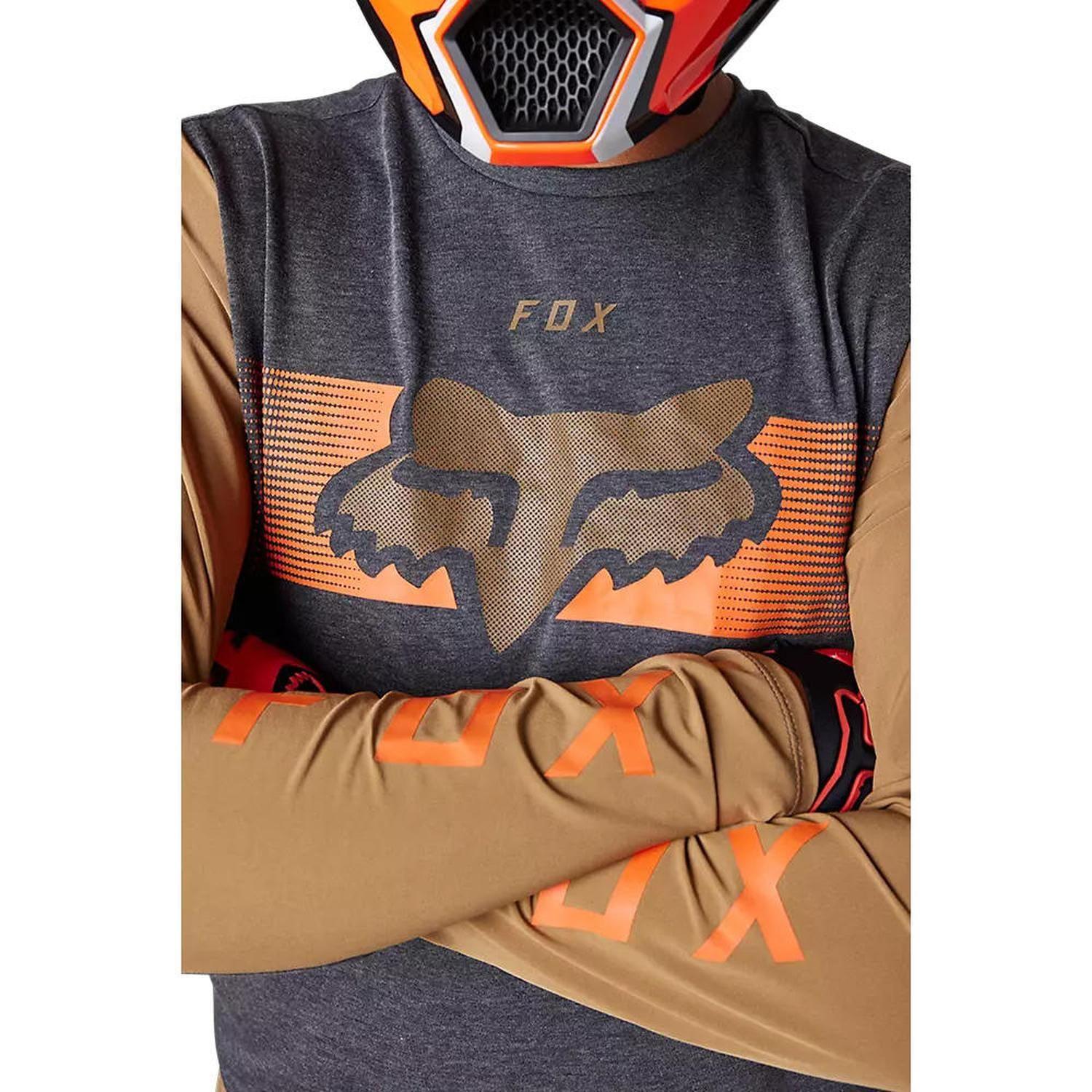 Polera Moto Ranger Offroad Cafe/Gris Fox-3