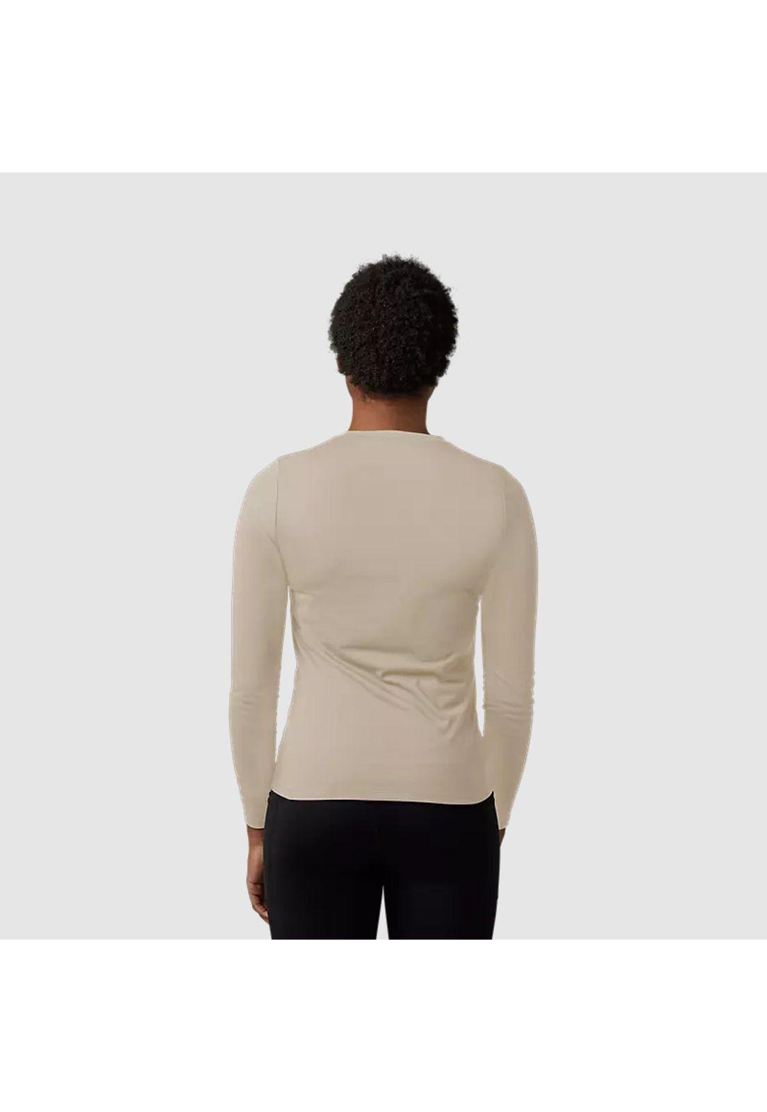 Polera Lifestyle Mujer Auxlry Manga Larga Beige Fox-1