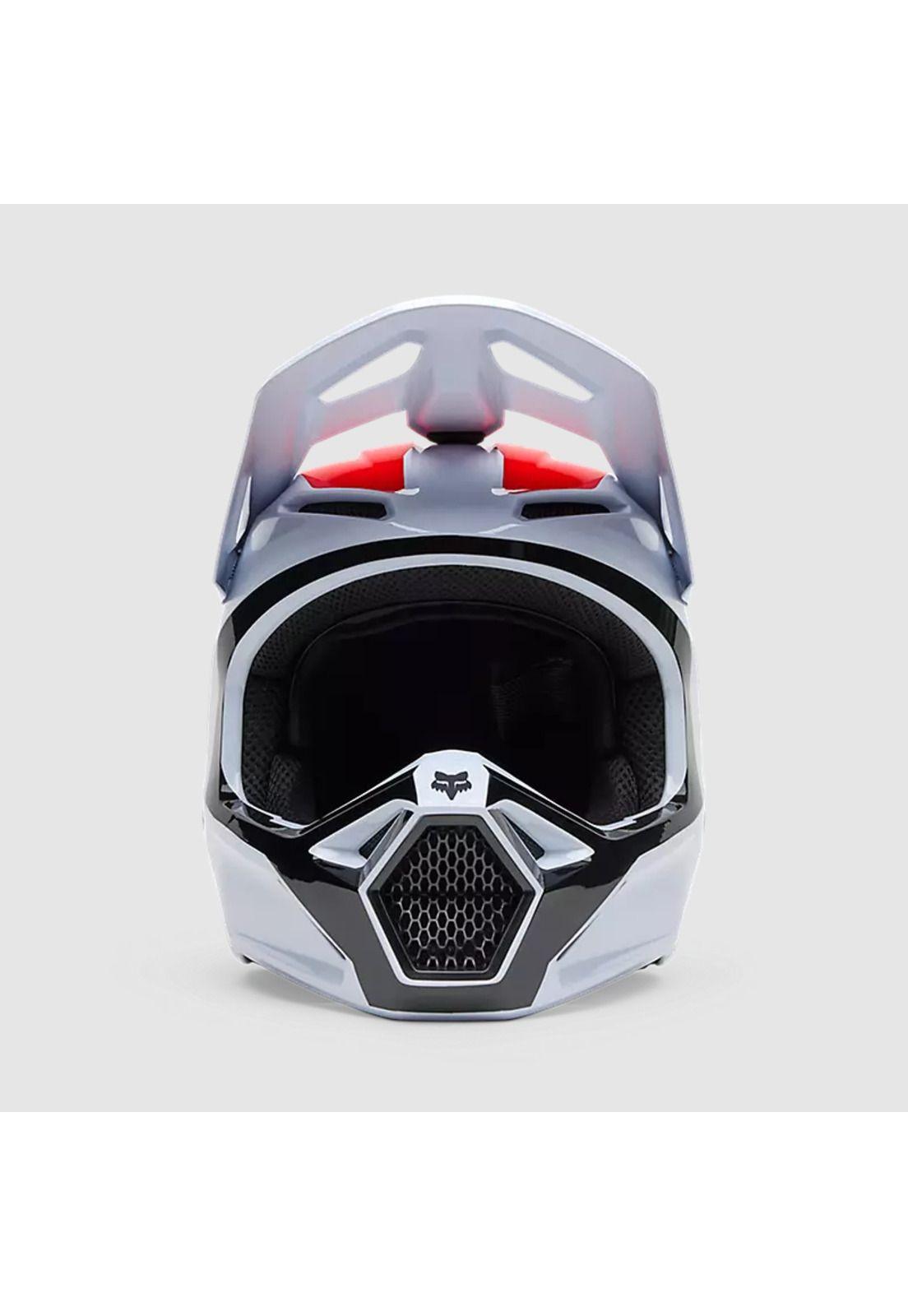 Casco Moto V1 Flow Blanco Fox-2