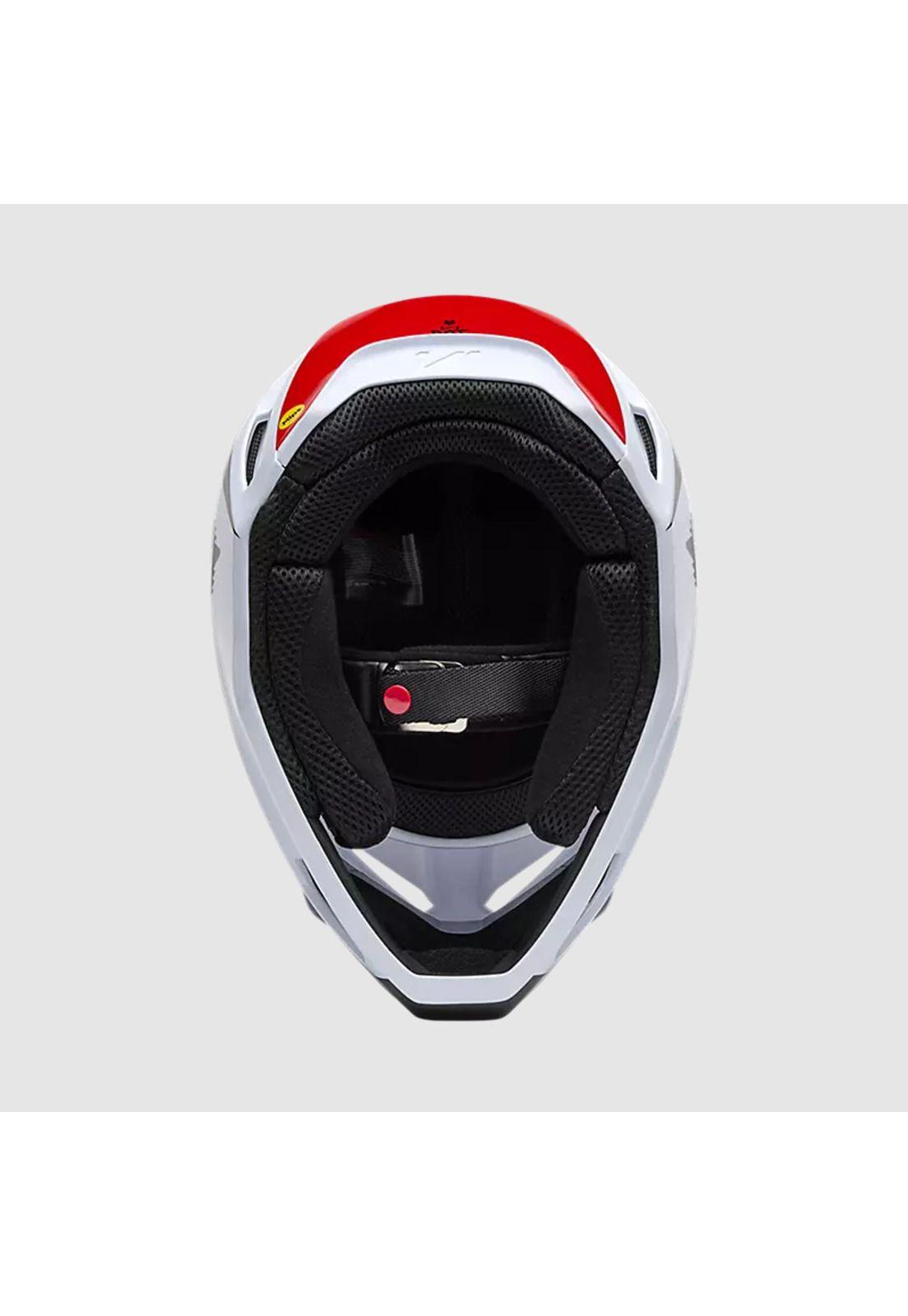 Casco Moto V1 Flow Blanco Fox-5