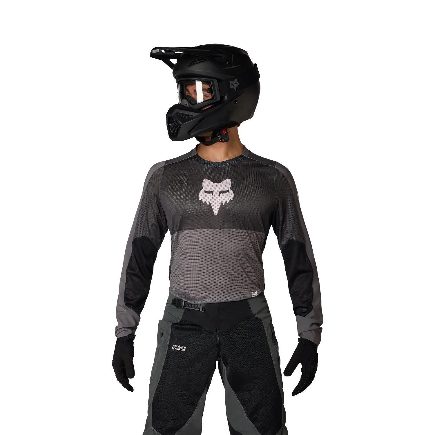 Polera Moto Ranger Air Off Road Negro/Gris Fox-2