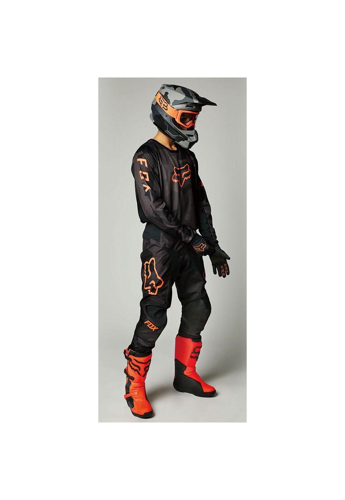 Polera Moto 180 Trev Negro Camo Fox-1
