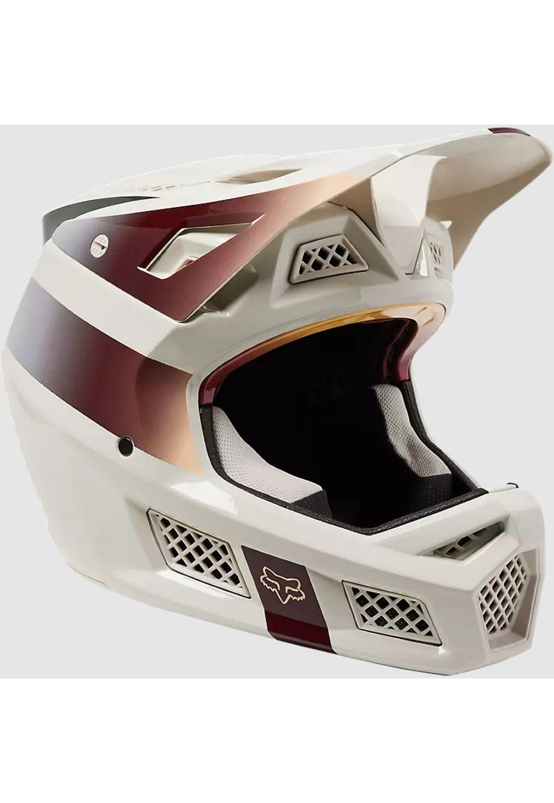 Casco Bicicleta Rampage Pro Carbon MIPS® Blanco/Cafe Fox-0