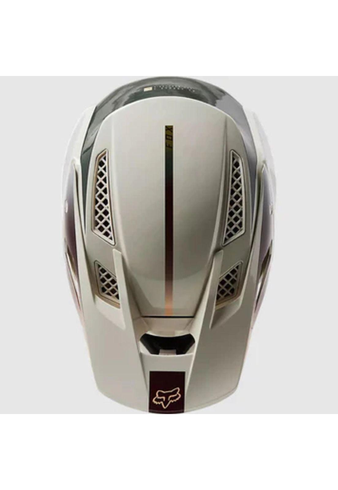Casco Bicicleta Rampage Pro Carbon MIPS® Blanco/Cafe Fox-2