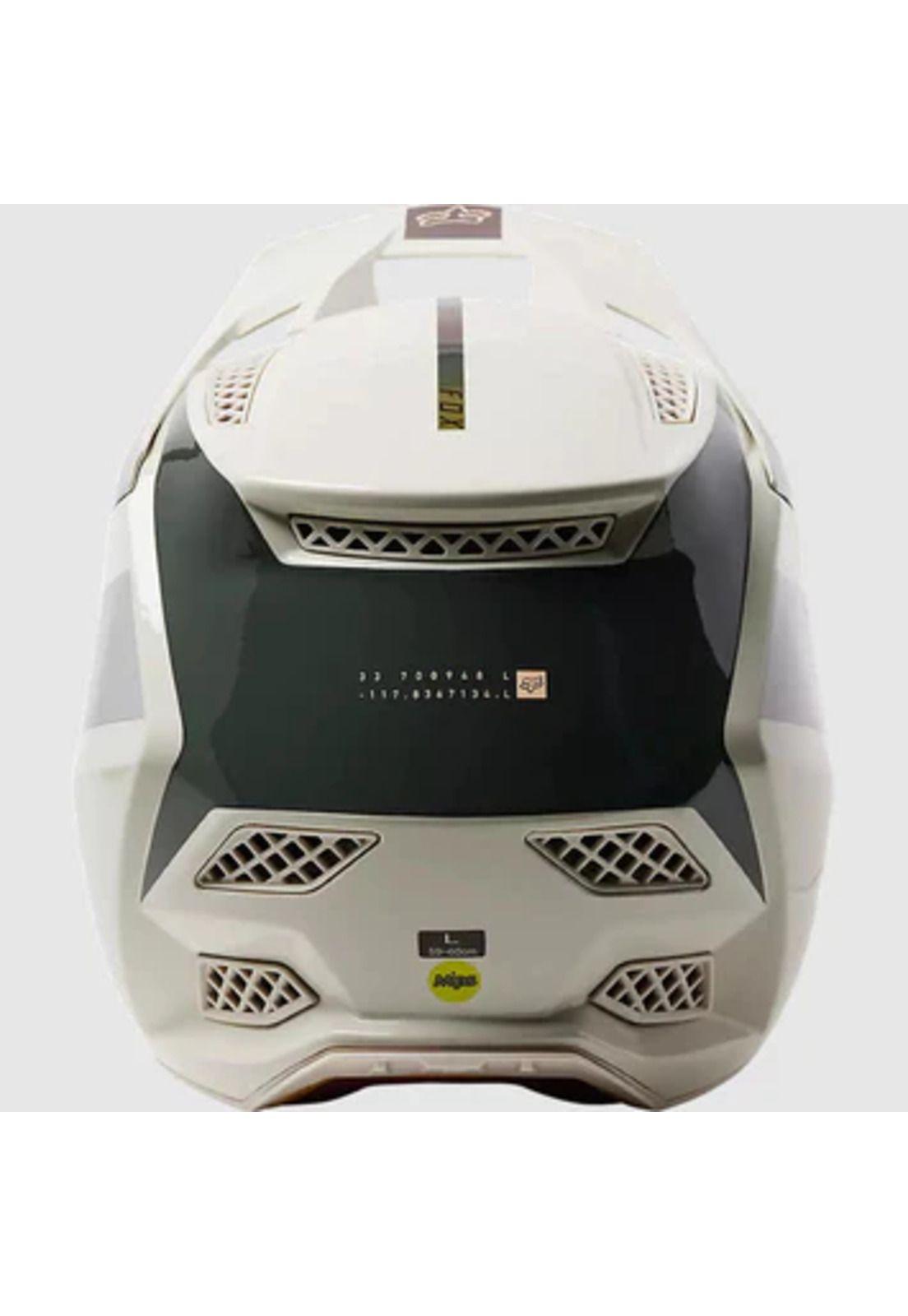 Casco Bicicleta Rampage Pro Carbon MIPS® Blanco/Cafe Fox-4