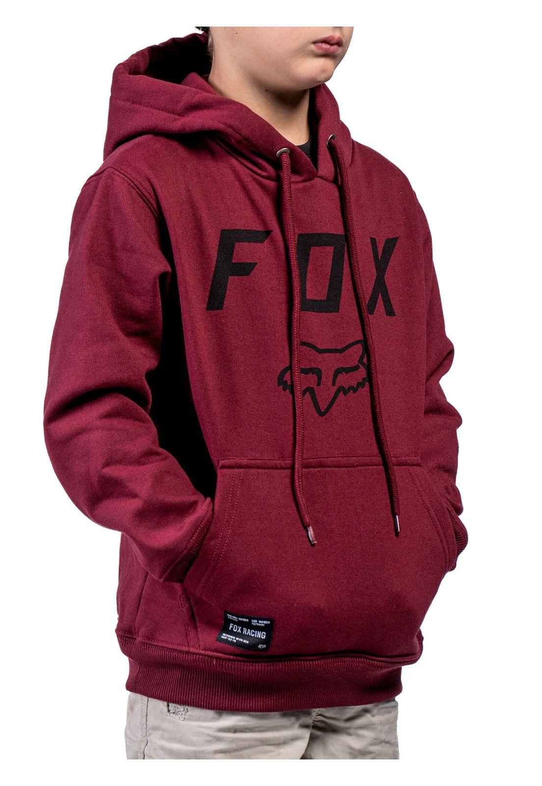 Poleron Lifestyle Niño Legacy Moth Pullover Rojo Fox-1