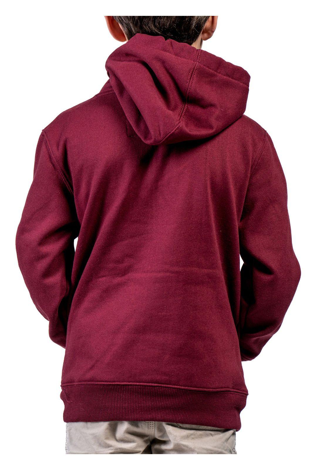 Poleron Lifestyle Niño Legacy Moth Pullover Rojo Fox-2