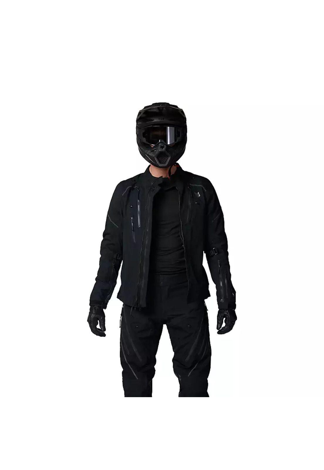 Chaqueta Moto Defend GORE-TEX ADV Impermeable Negro Fox-2