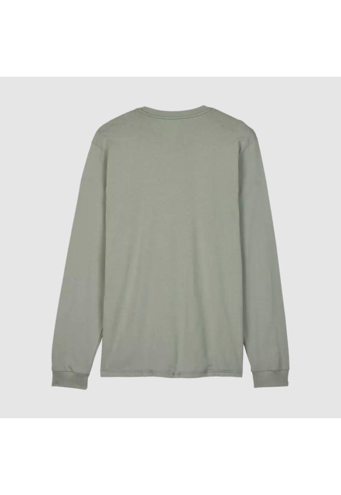 Polera Lifestyle Leo Premium Manga Larga Gris Fox-1