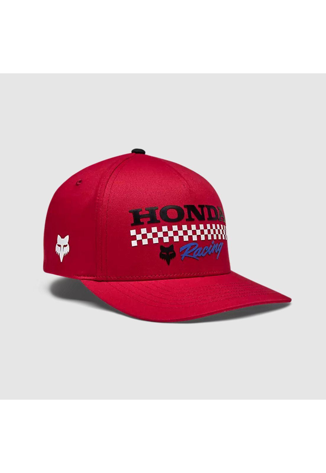 Gorro Jockey Lifestyle Honda Flexfit Rojo Fox-0