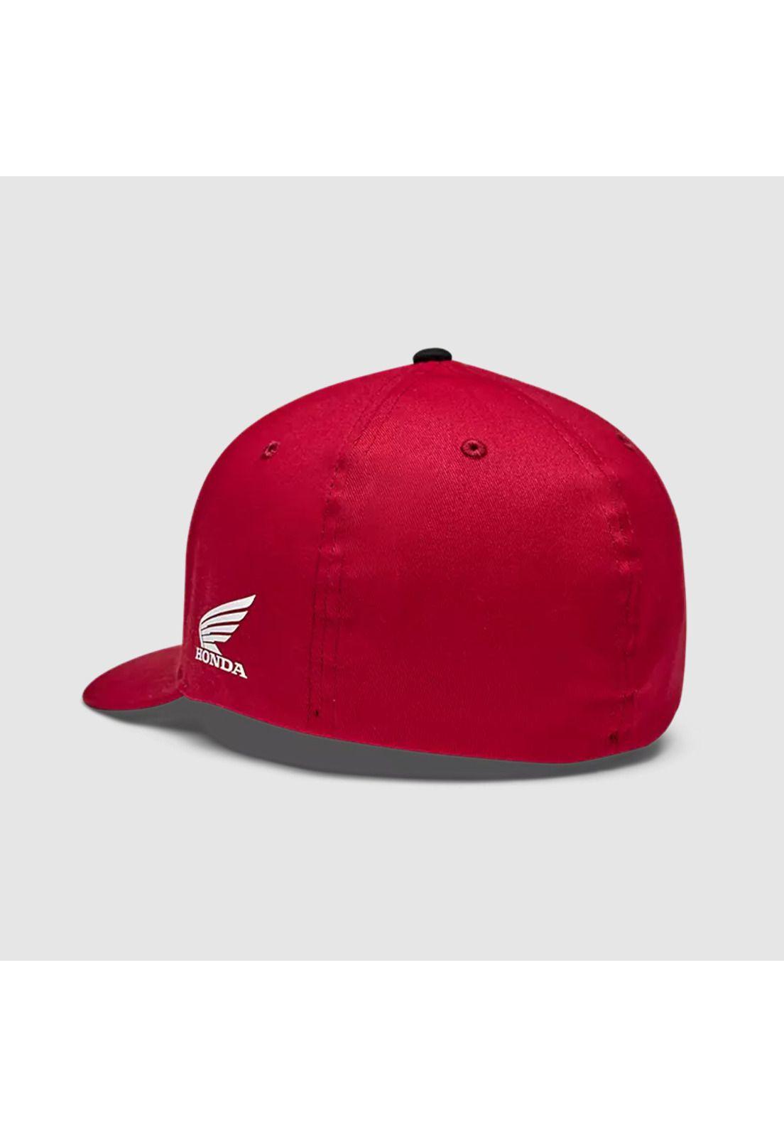 Gorro Jockey Lifestyle Honda Flexfit Rojo Fox-1
