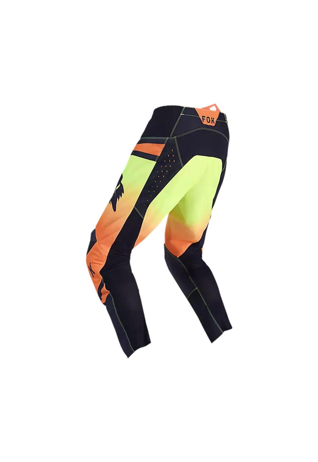 Pantalon Moto 180 Shield Negro/Rosado Fox-1