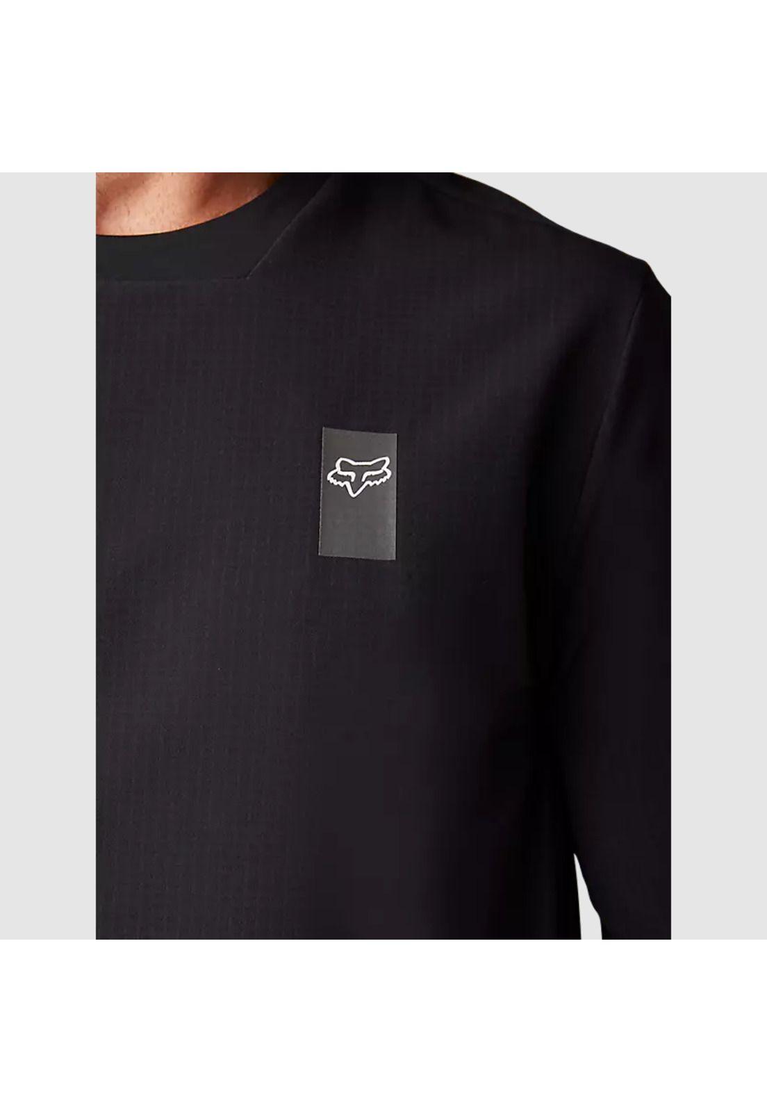 Polera Bicicleta Defend Thermal Manga Larga Negro Fox-2