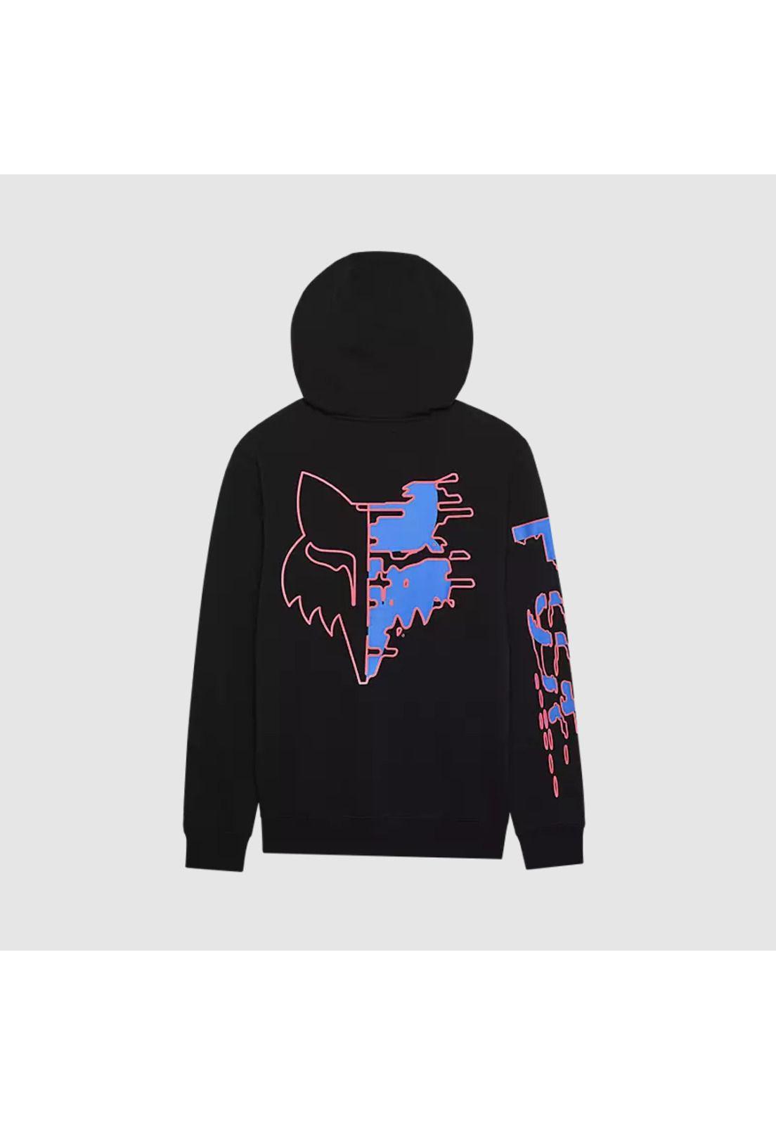 Poleron Lifestyle Canguro Emotion Blast Negro Fox-1