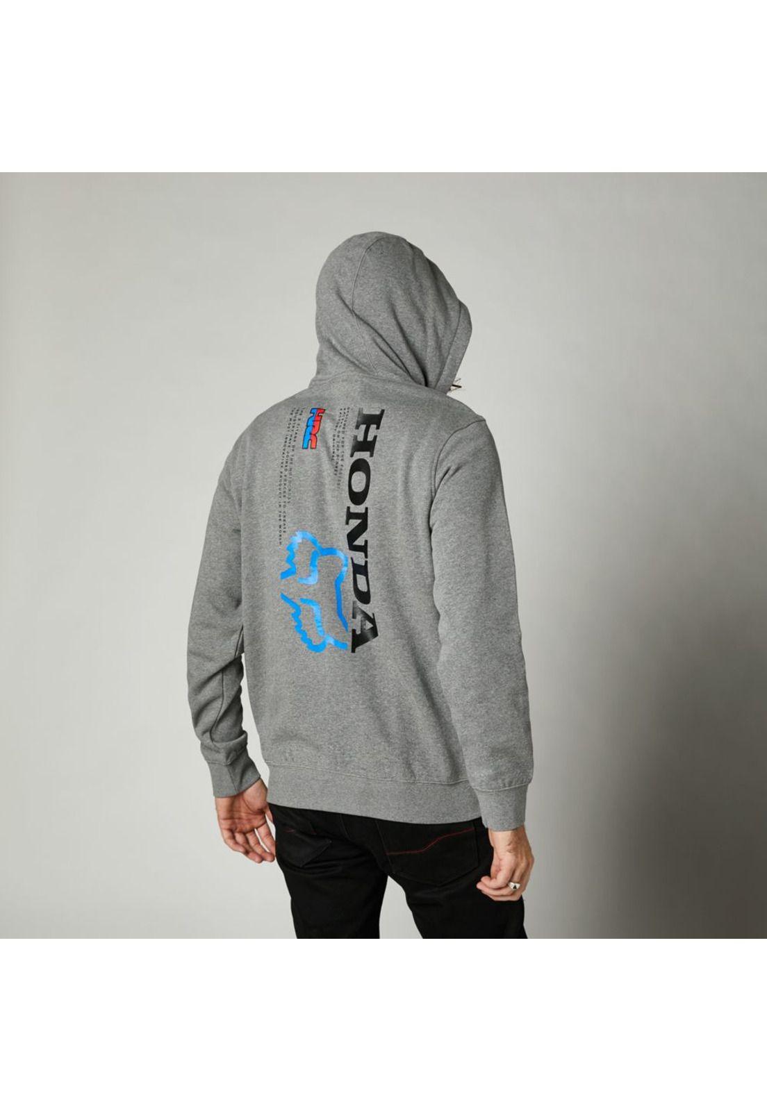 Poleron Lifestyle Honda Gris Fox-1