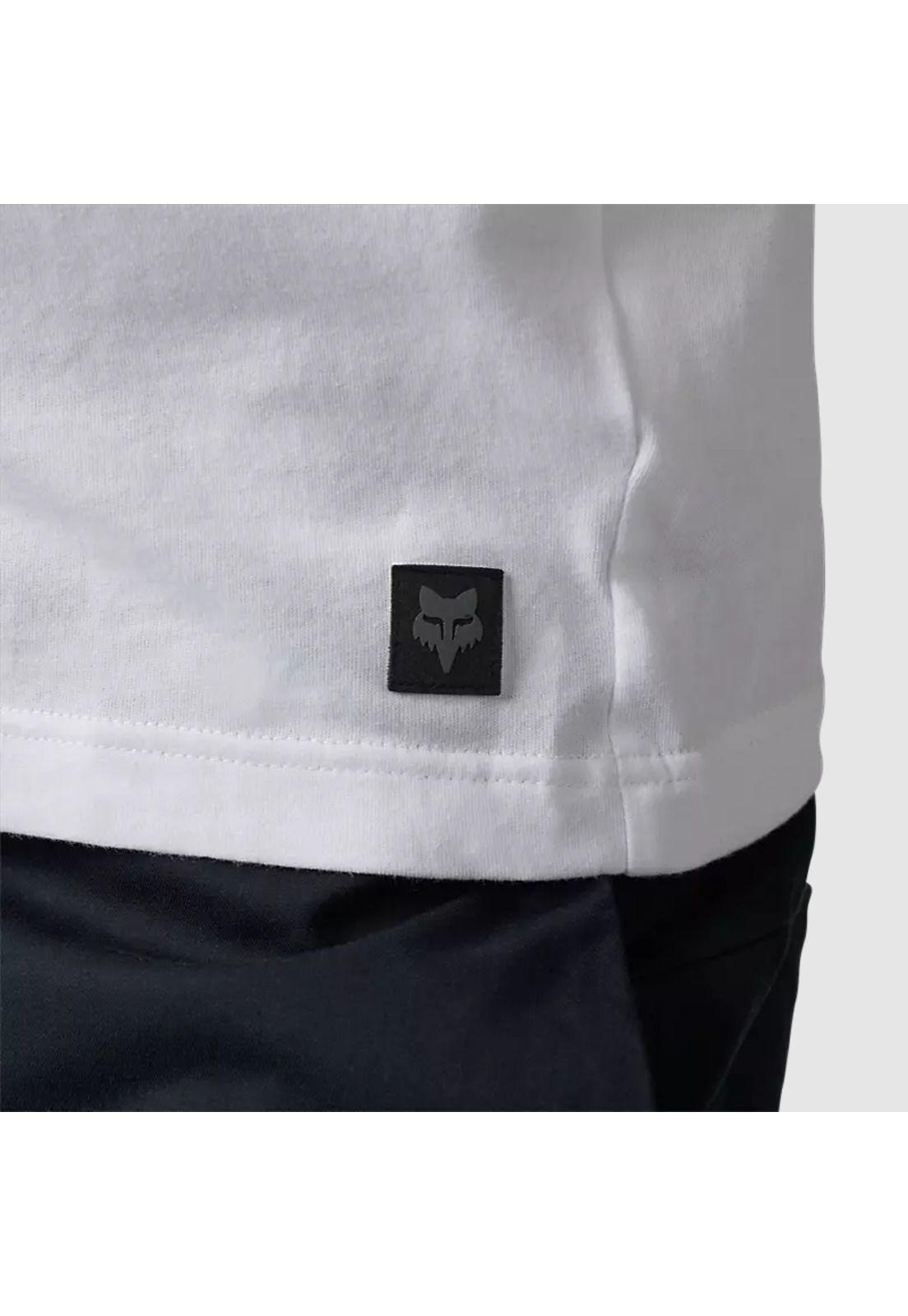 Polera Lifestyle Level Up Pocket Blanco Fox-3