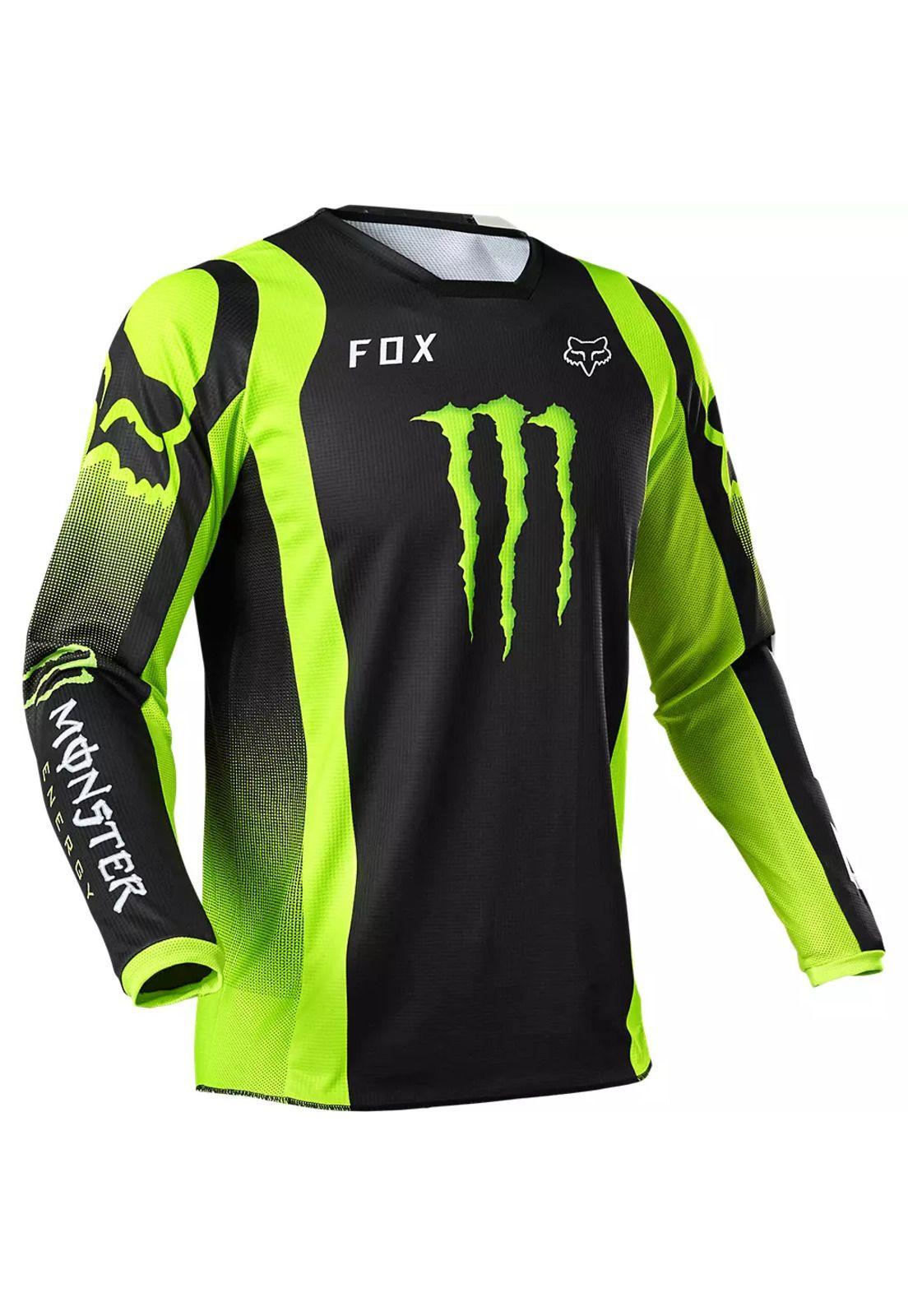 Polera Moto 180 Monster Negro Fox-0