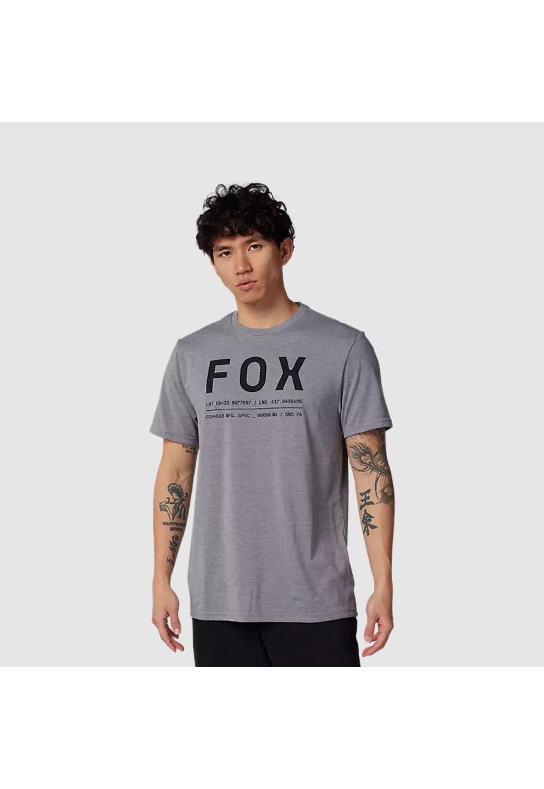Polera Lifestyle Non Stop Gris/Negro Fox-1
