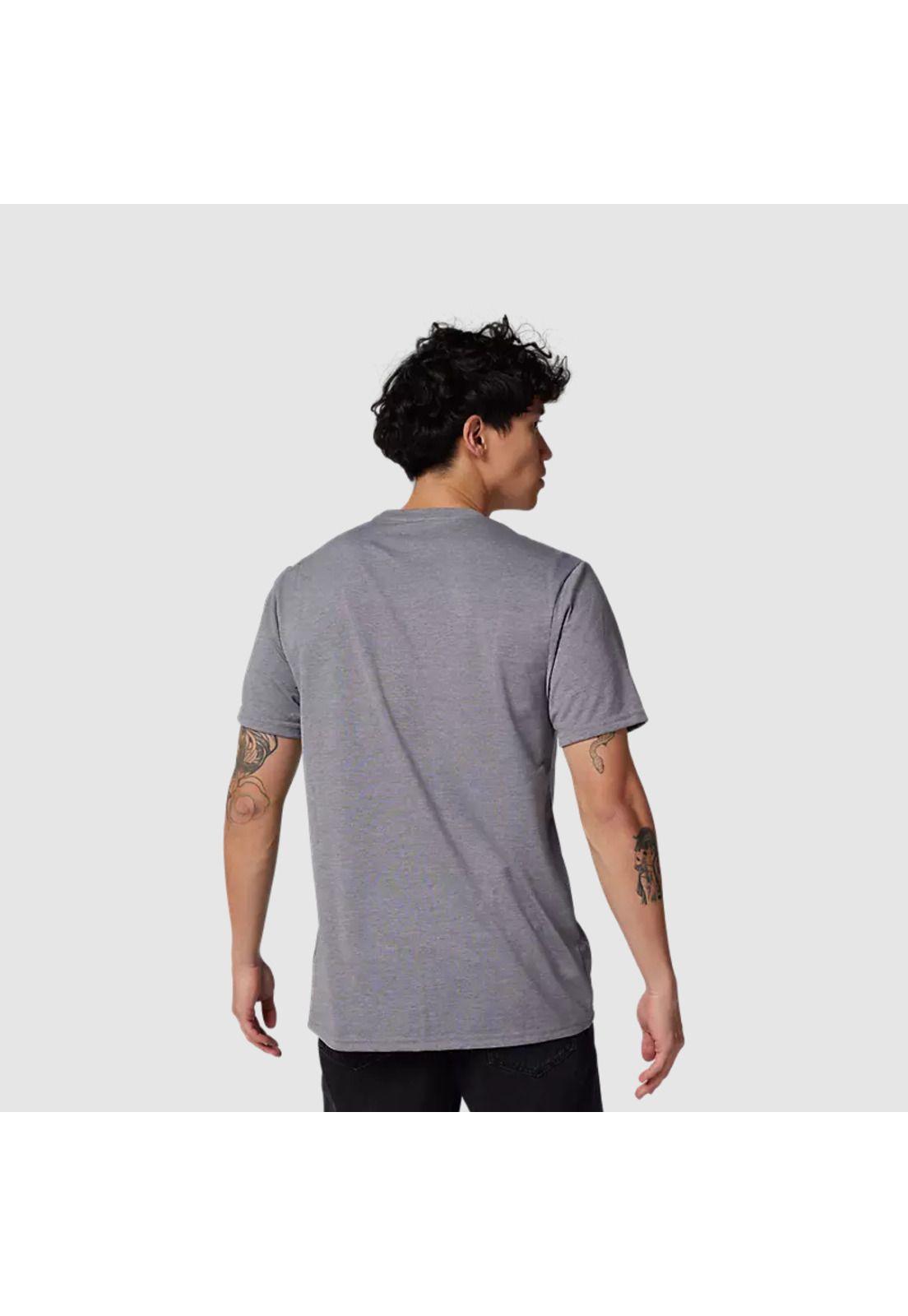 Polera Lifestyle Non Stop Gris/Negro Fox-3