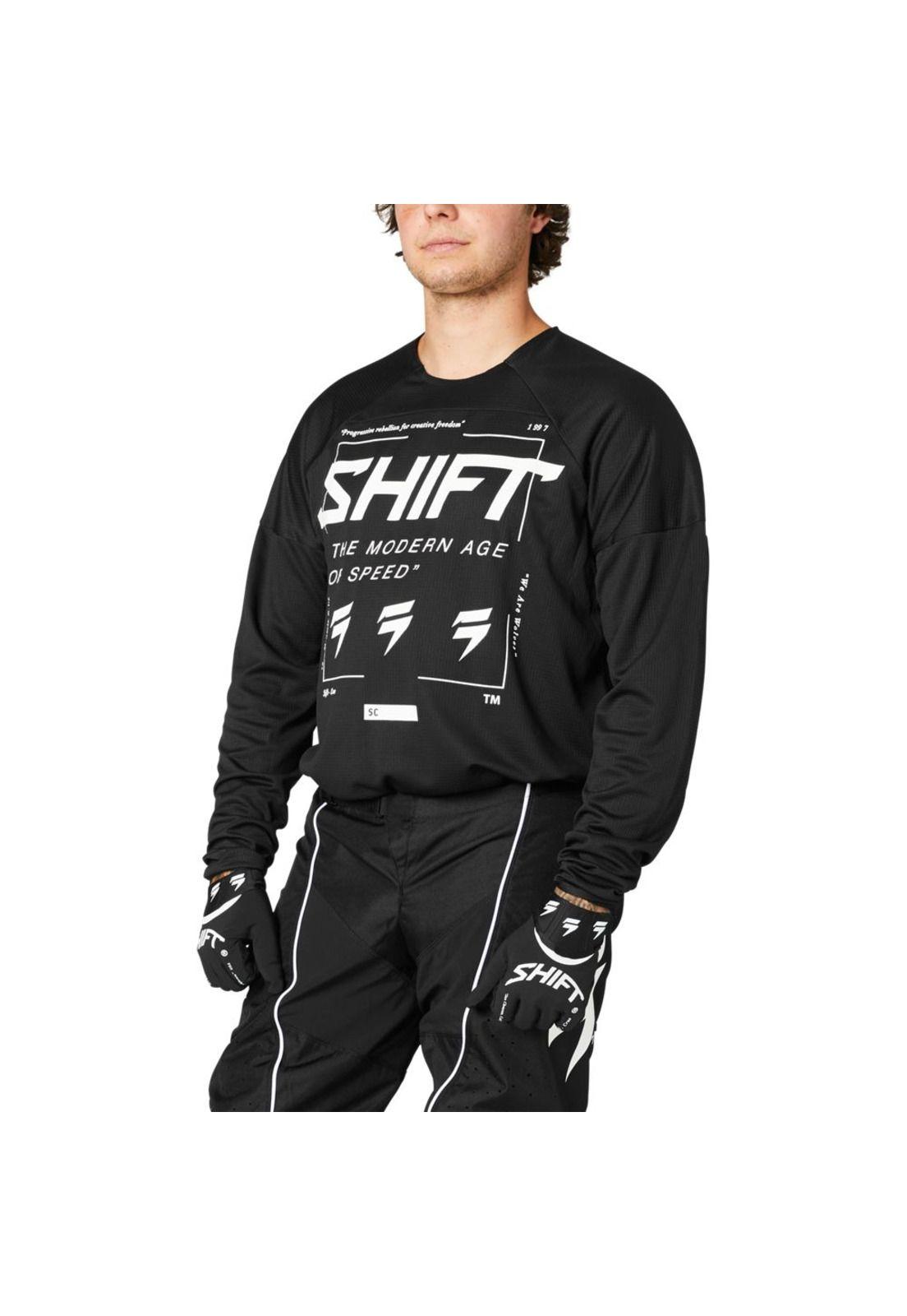 Polera Moto White Label Bliss Negro Shift-2