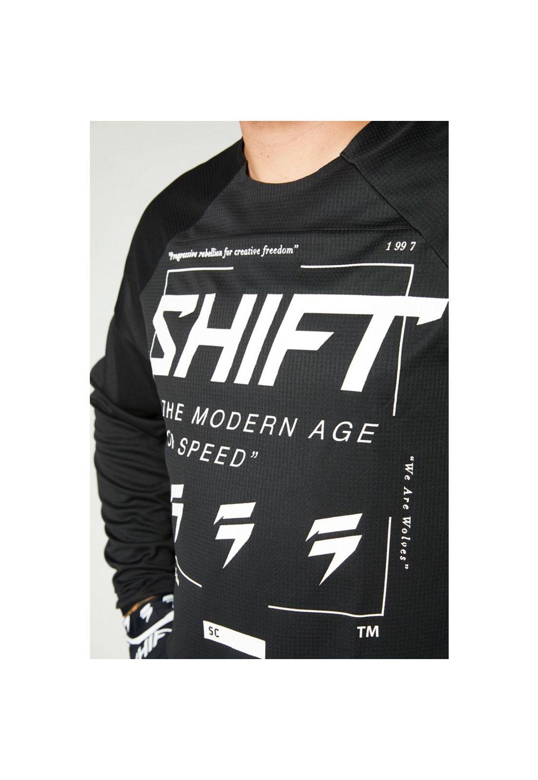 Polera Moto White Label Bliss Negro Shift-4