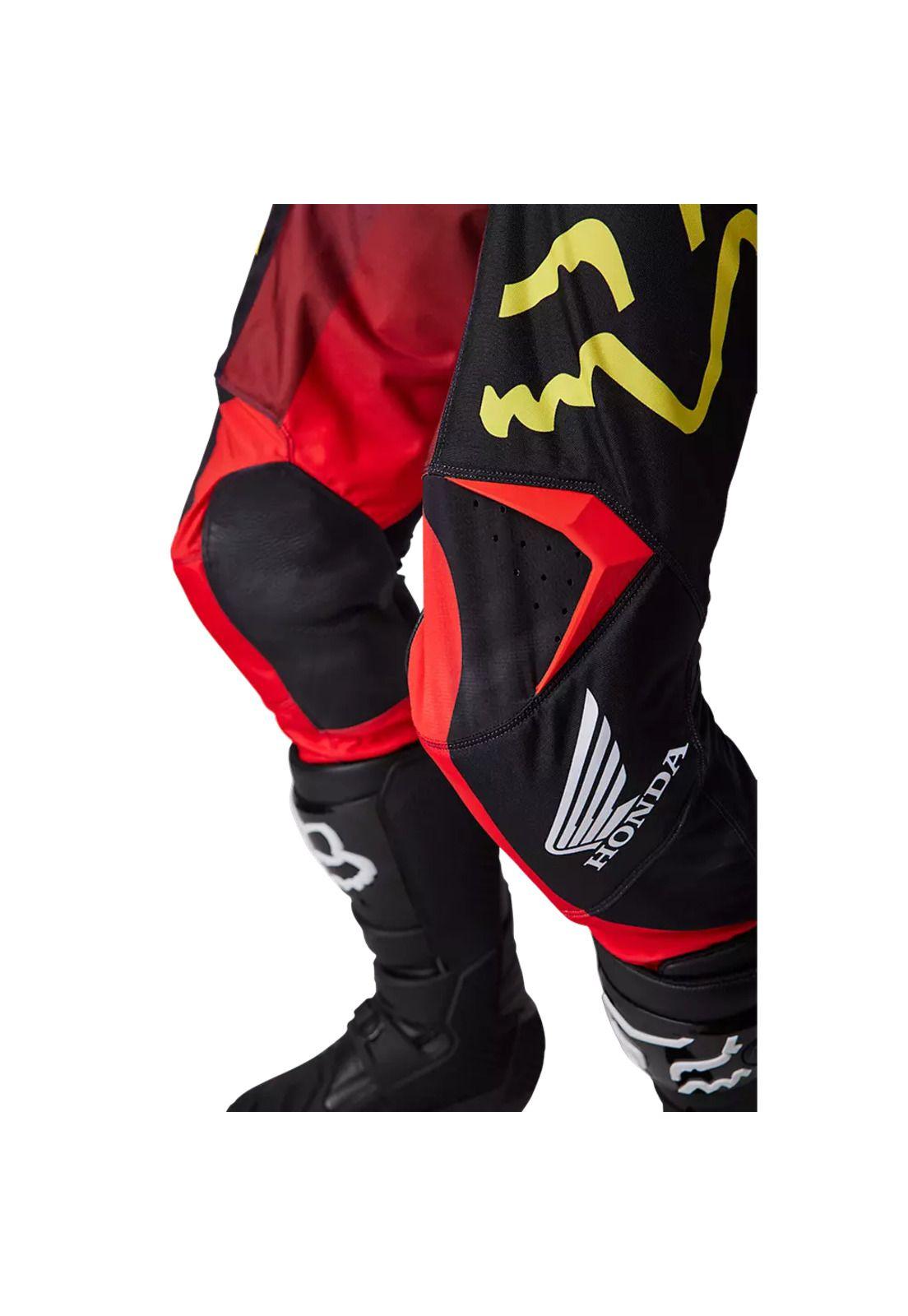 Pantalon Moto Honda Rojo/Morado Fox-5