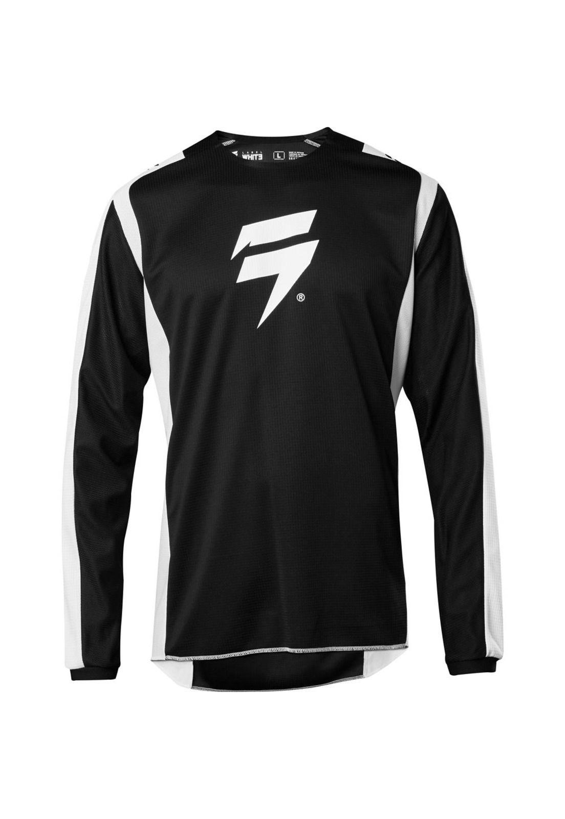 Polera Moto White Label Race 2 Negro/Blanco Shift-0