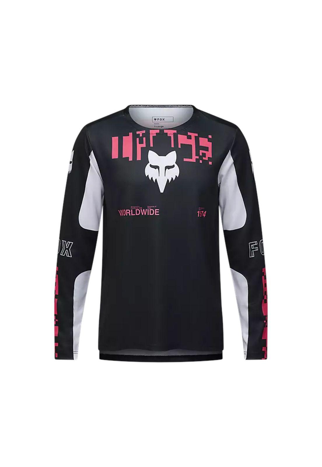 Polera Bicicleta Niño Ranger Digi Image Negro Fox-0