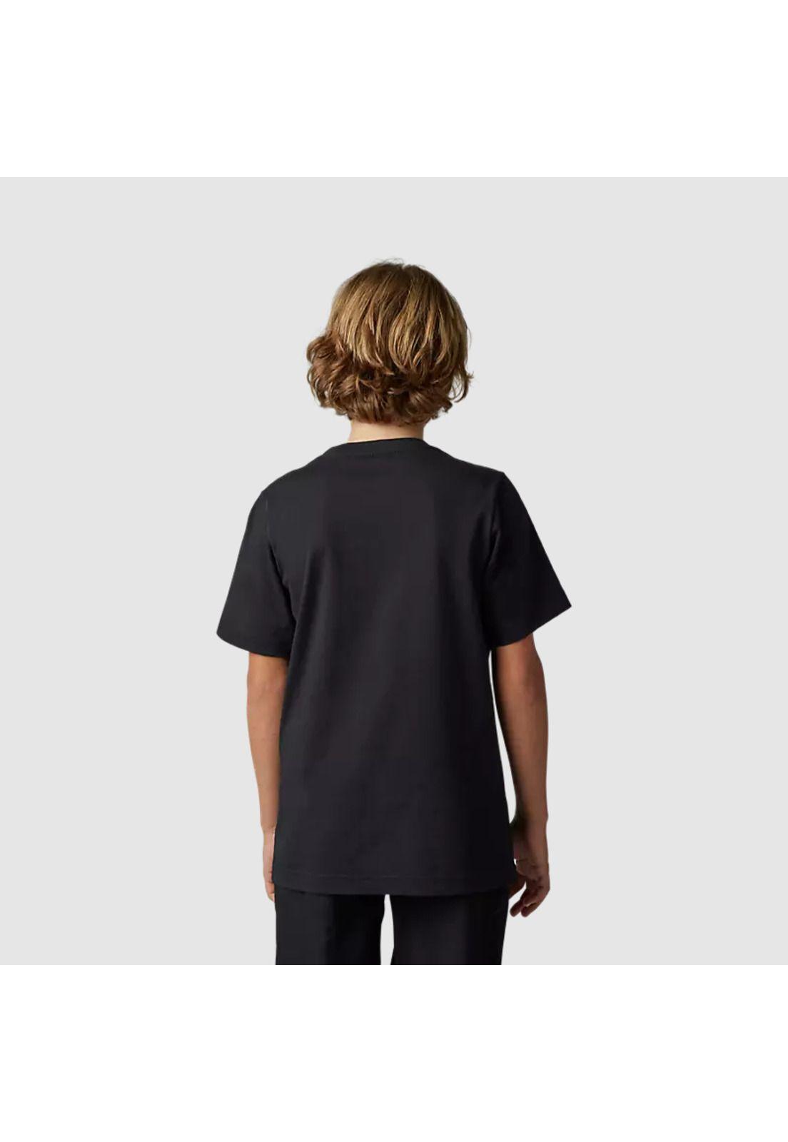 Polera Lifestyle Niño Kawasaki Negro Fox-1