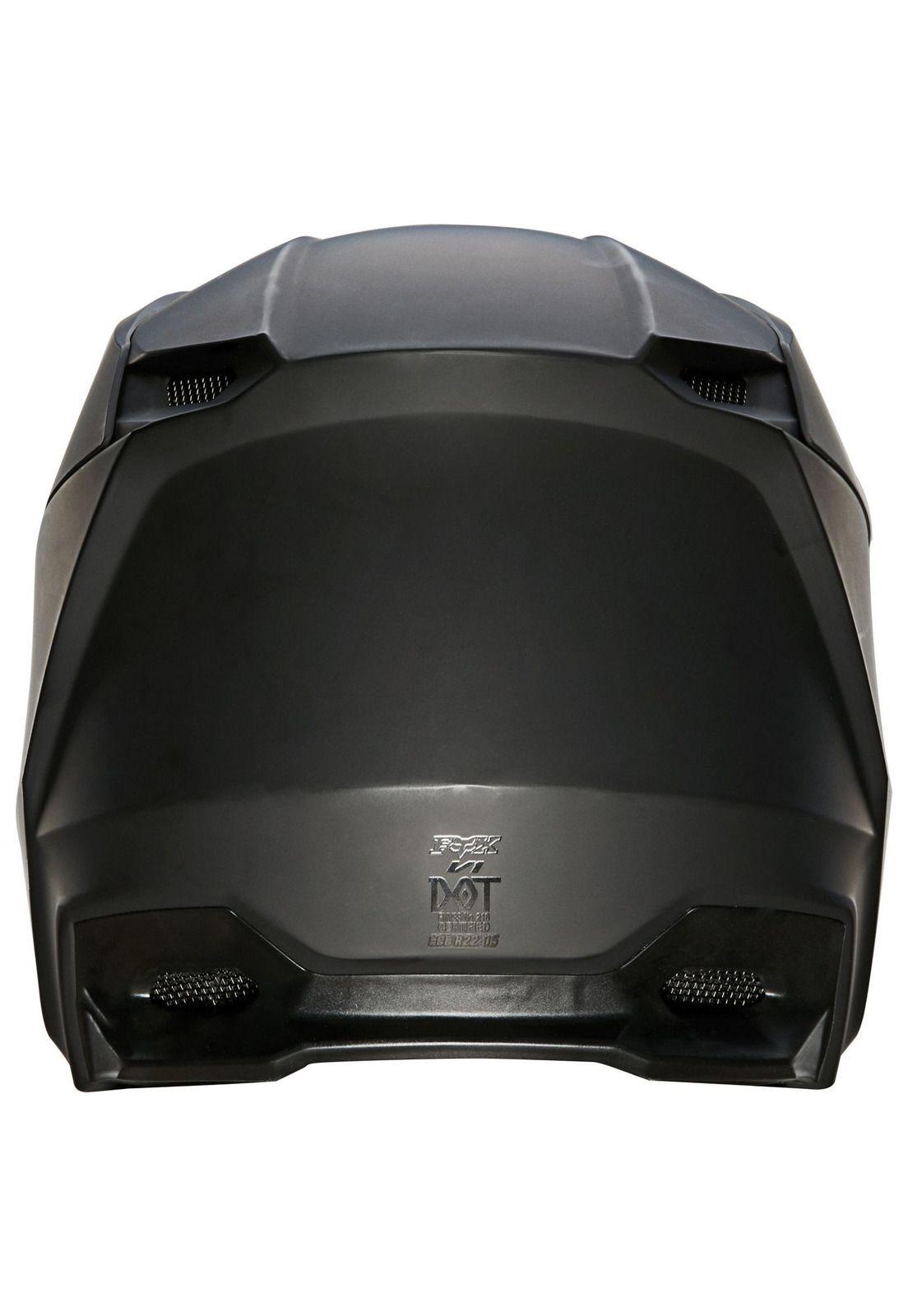Casco Moto V1 Niño Negro Matte Fox-4