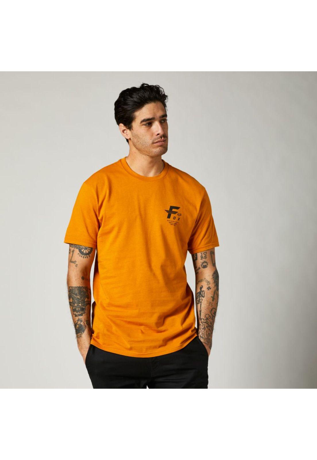 Polera Lifestyle Premium Big F Dorado Fox-0