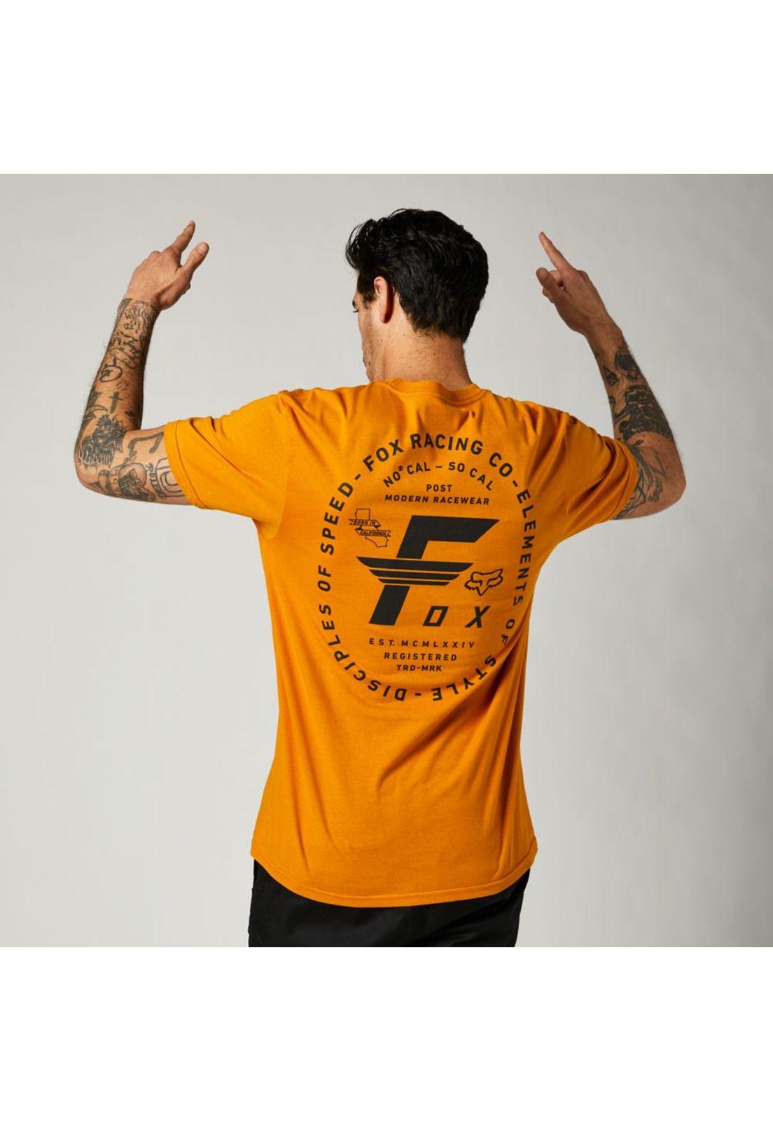 Polera Lifestyle Premium Big F Dorado Fox-2
