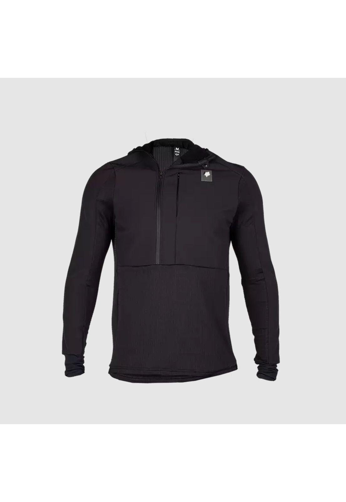 Poleron Bicicleta Defend Thermal Negro Fox-0