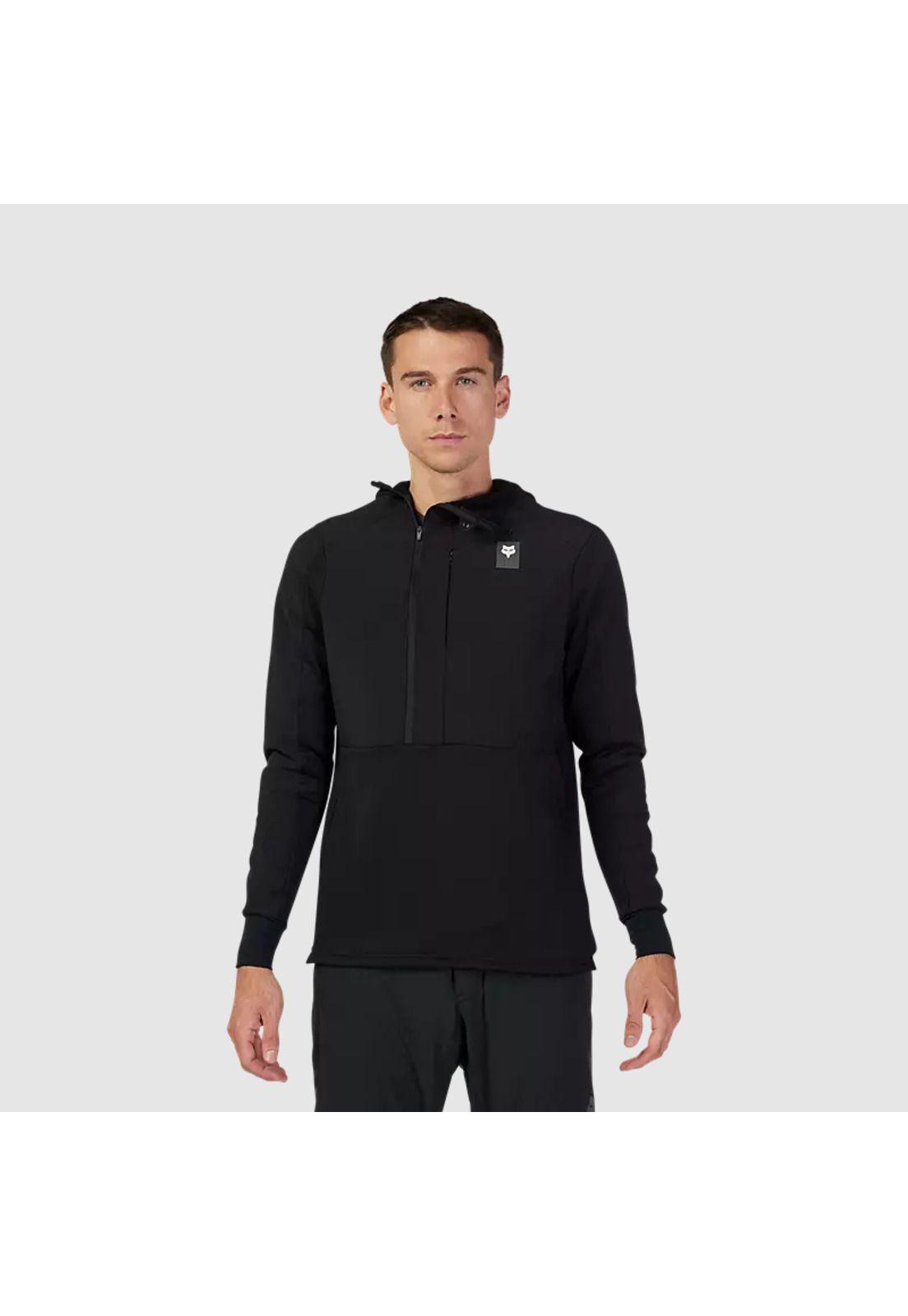 Poleron Bicicleta Defend Thermal Negro Fox-1