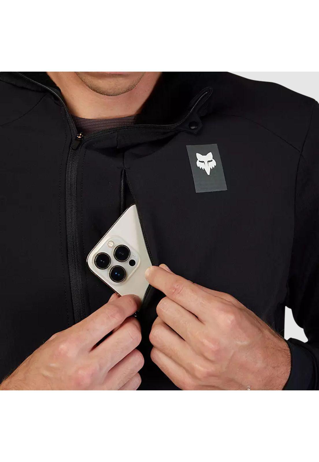 Poleron Bicicleta Defend Thermal Negro Fox-6
