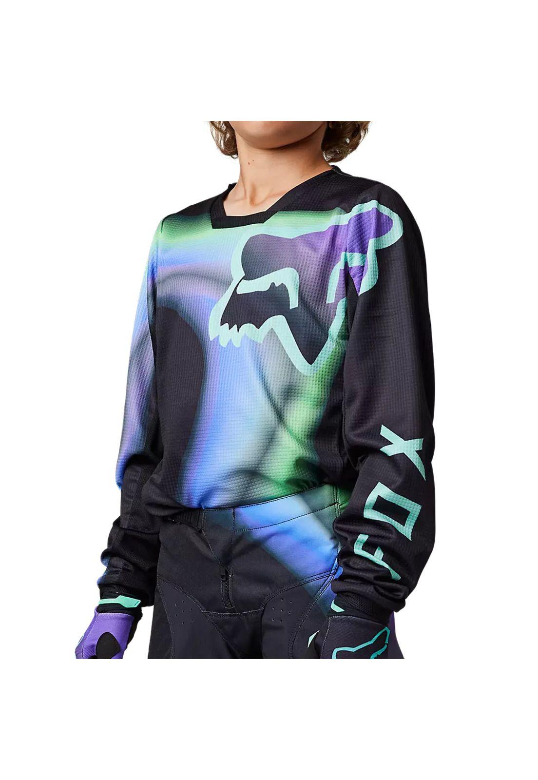 Polera Moto Niño 180 Toxsyk Negro Fox-1