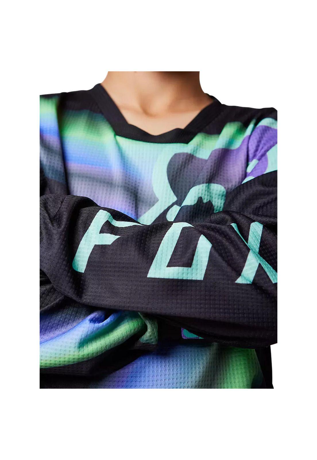 Polera Moto Niño 180 Toxsyk Negro Fox-4
