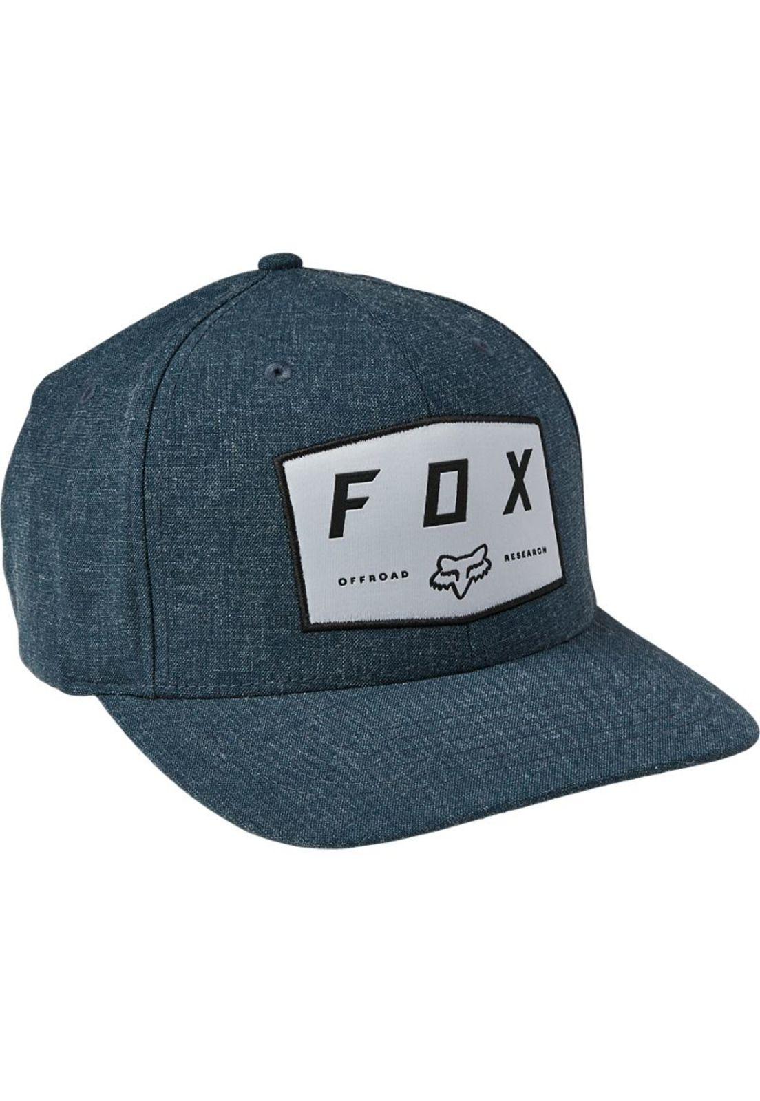 Gorro Jockey Lifestyle Badge Flexfit Azul Fox-0