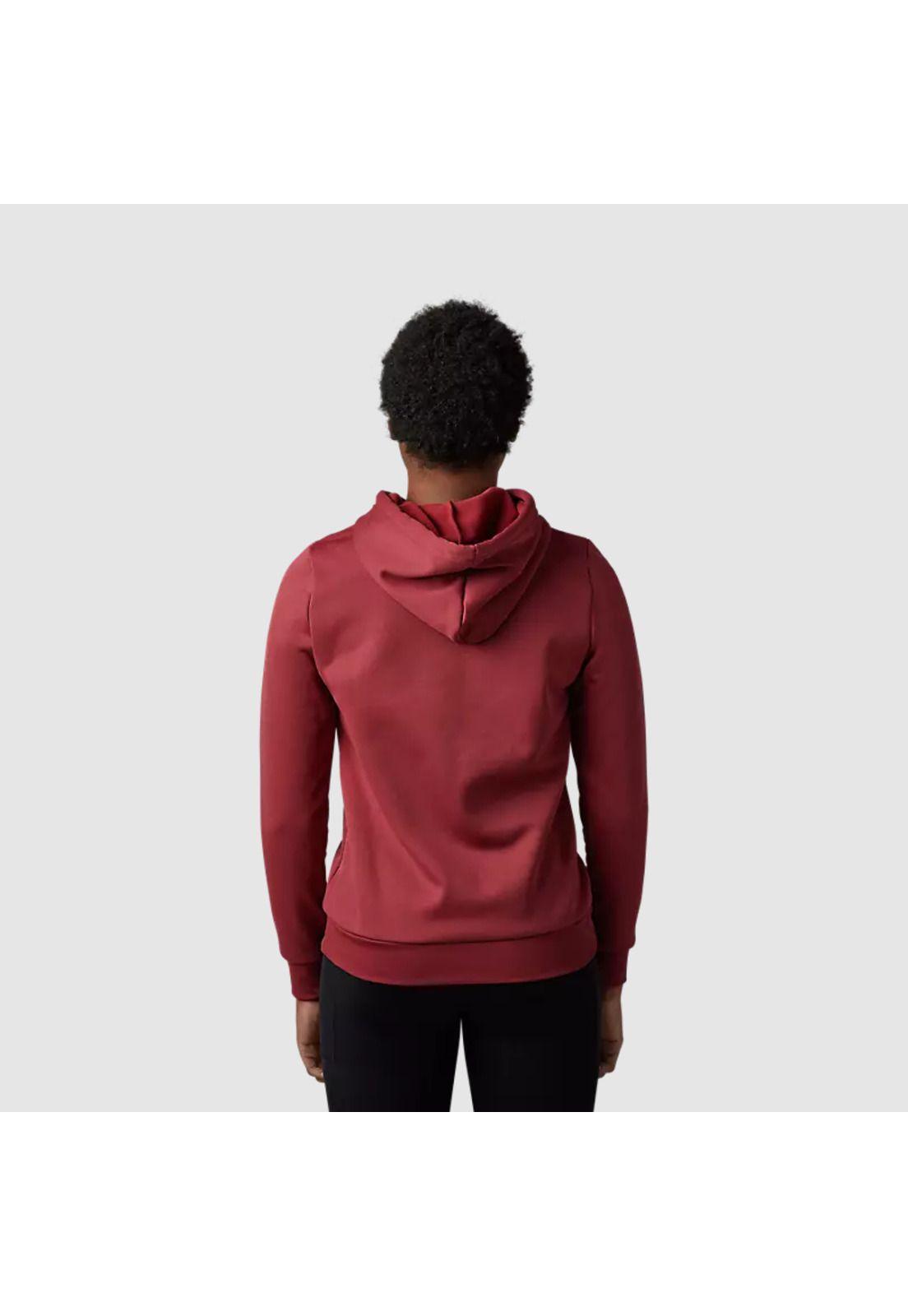 Poleron Lifestyle Mujer Absolute con Capucha Rojo Fox-2