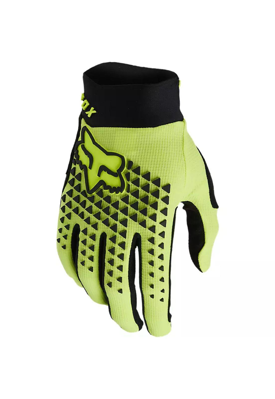 Guantes Bicicleta Niño Defend Amarillo Fox-0