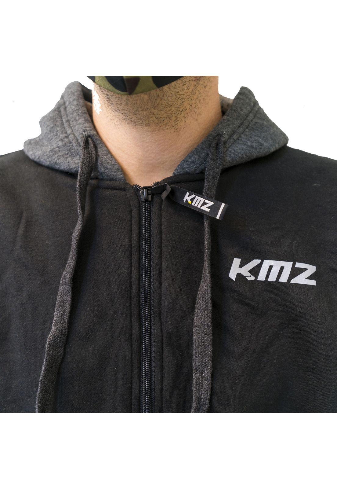 Poleron Moto Dubai Negro/Gris KMZ-1