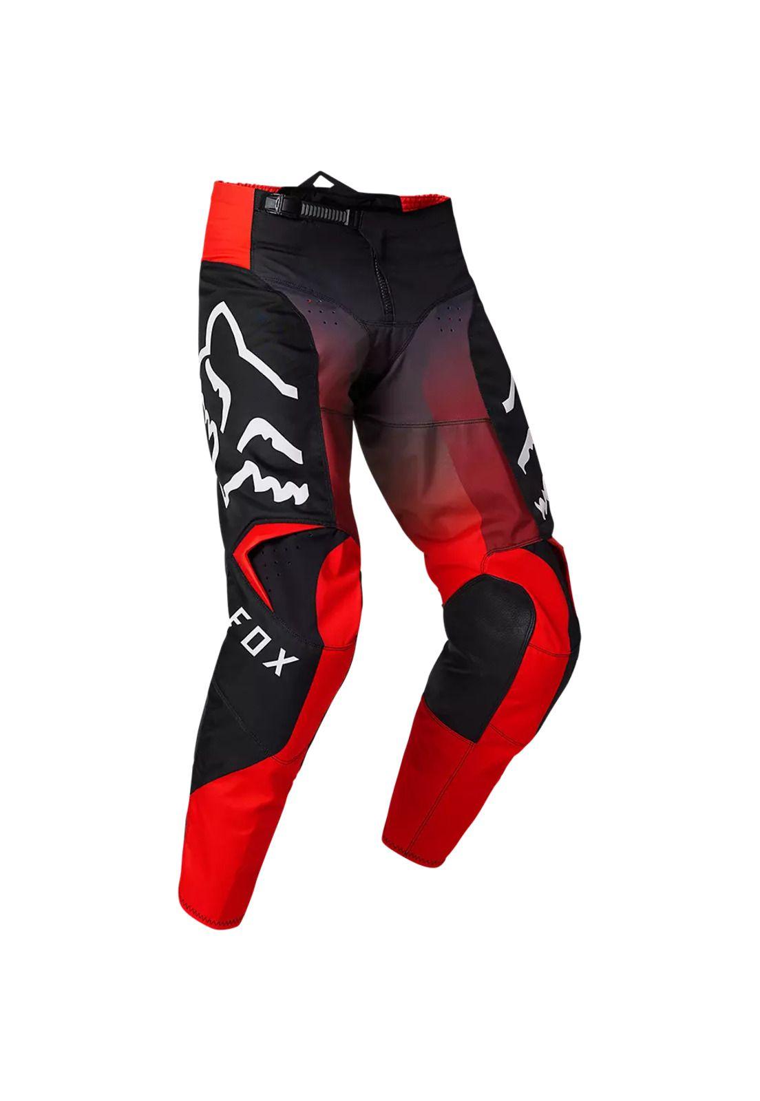 Pantalon Moto 180 Leed Rojo/Negro Fox-0